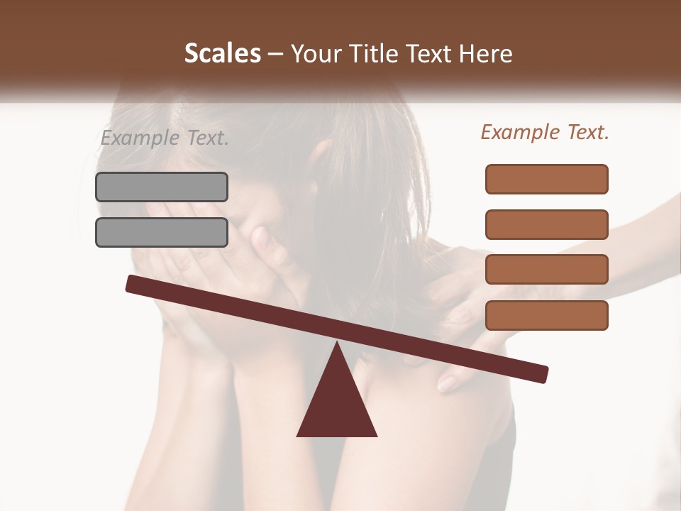 A Woman Covering Her Face With Her Hands PowerPoint Template