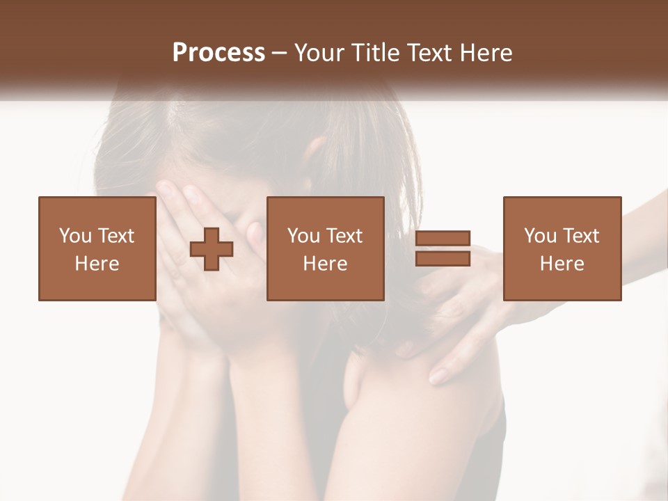 A Woman Covering Her Face With Her Hands PowerPoint Template