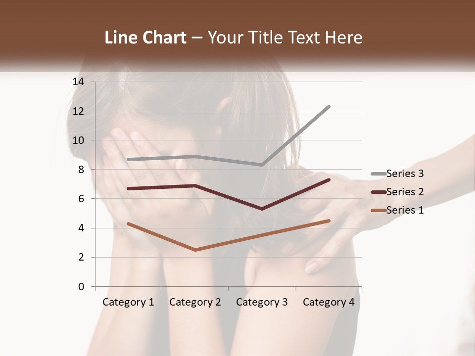 A Woman Covering Her Face With Her Hands PowerPoint Template