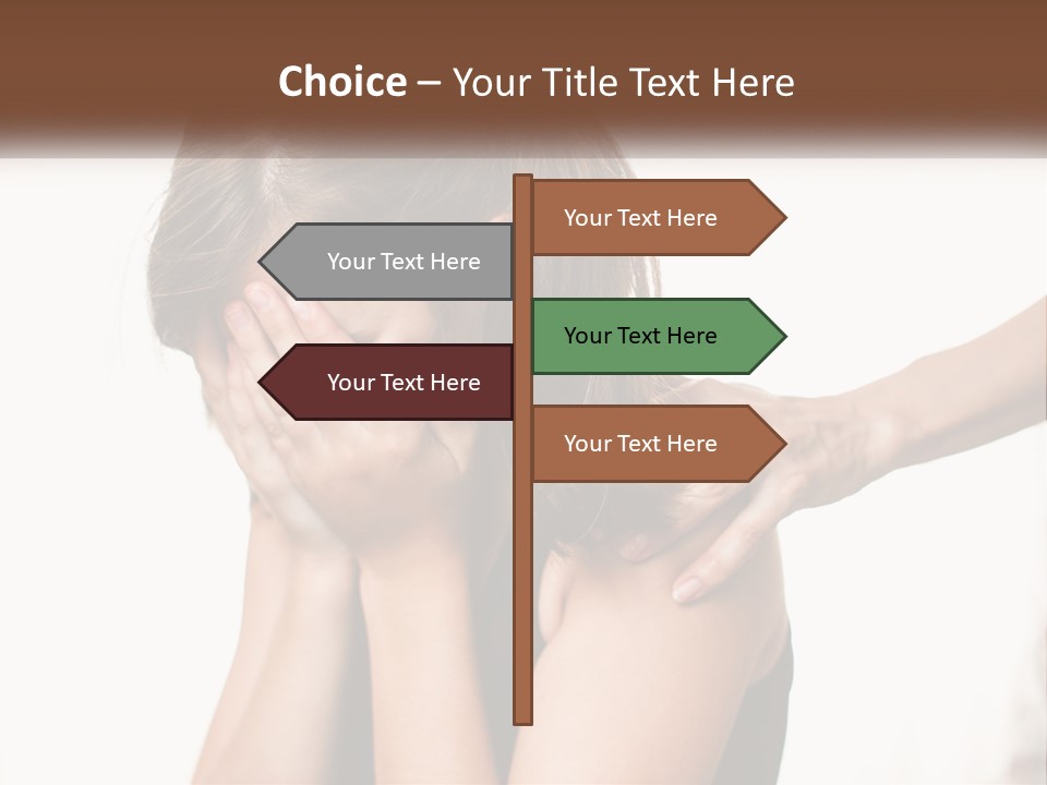 A Woman Covering Her Face With Her Hands PowerPoint Template