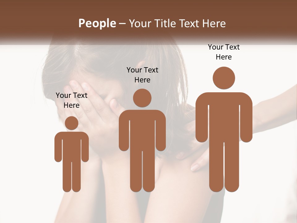 A Woman Covering Her Face With Her Hands PowerPoint Template