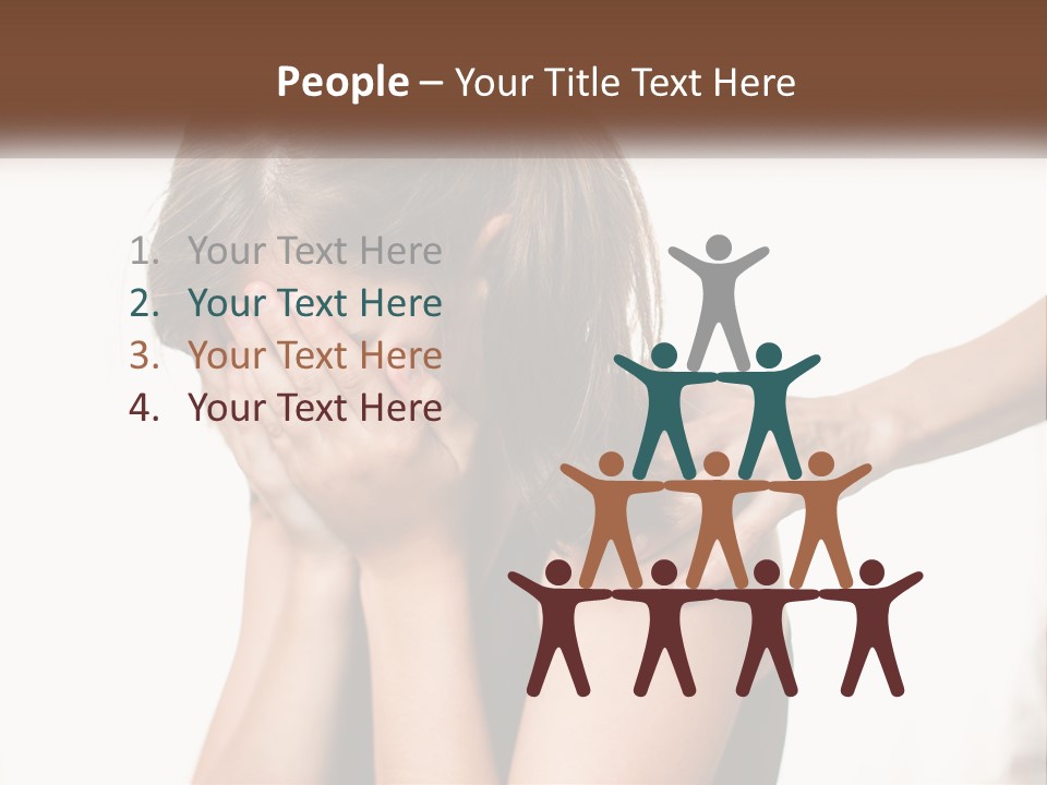 A Woman Covering Her Face With Her Hands PowerPoint Template