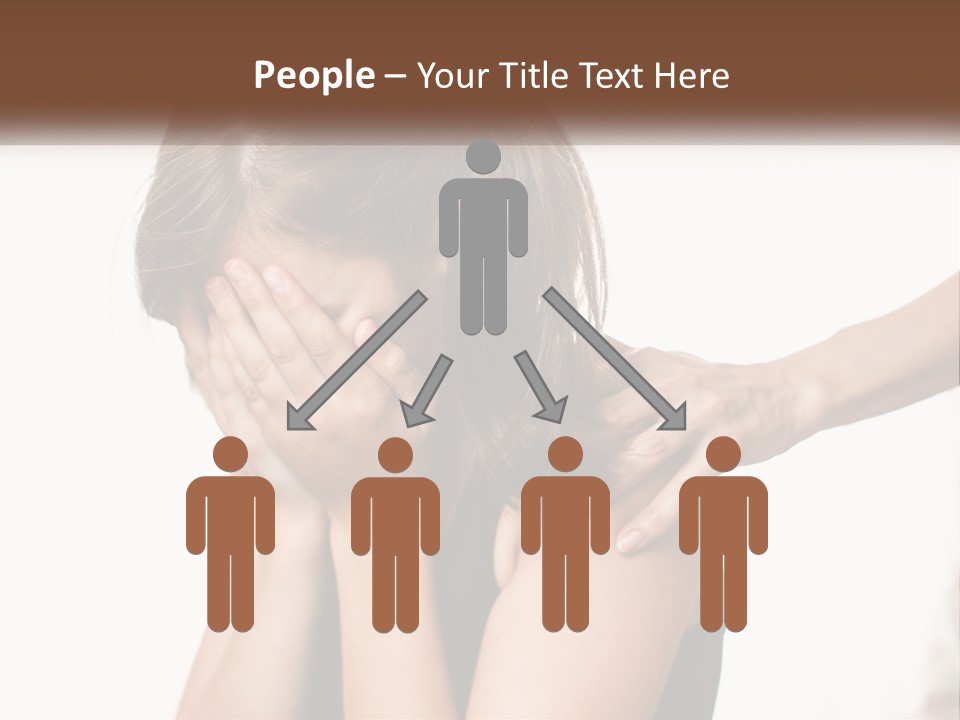 A Woman Covering Her Face With Her Hands PowerPoint Template