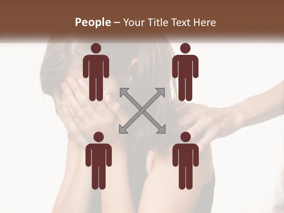 A Woman Covering Her Face With Her Hands PowerPoint Template