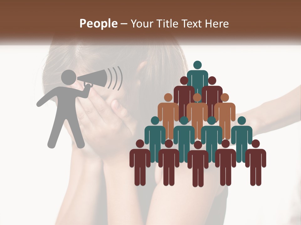 A Woman Covering Her Face With Her Hands PowerPoint Template