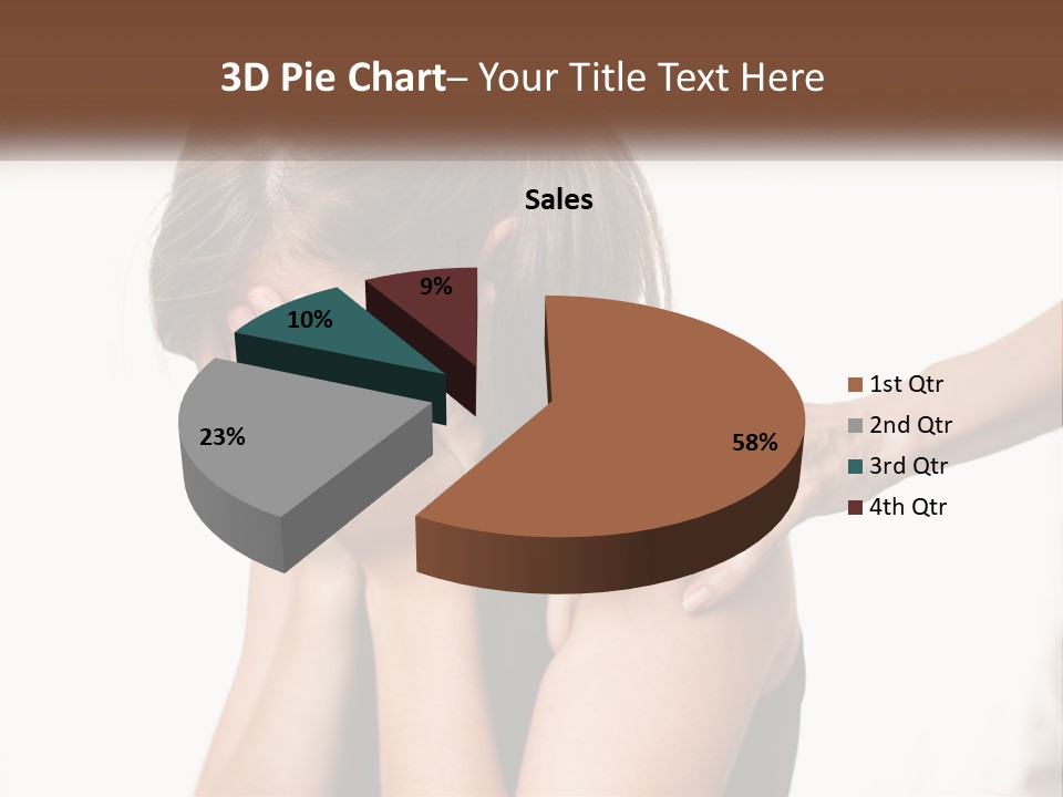 A Woman Covering Her Face With Her Hands PowerPoint Template