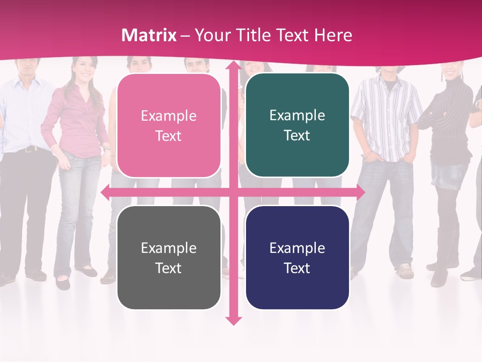 A Group Of People Standing Next To Each Other PowerPoint Template