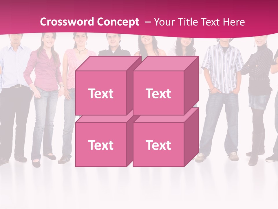 A Group Of People Standing Next To Each Other PowerPoint Template