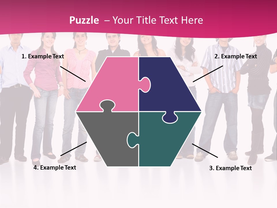 A Group Of People Standing Next To Each Other PowerPoint Template