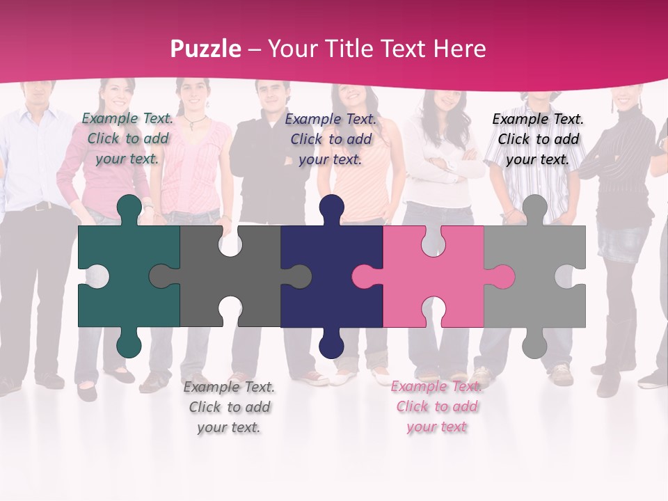 A Group Of People Standing Next To Each Other PowerPoint Template