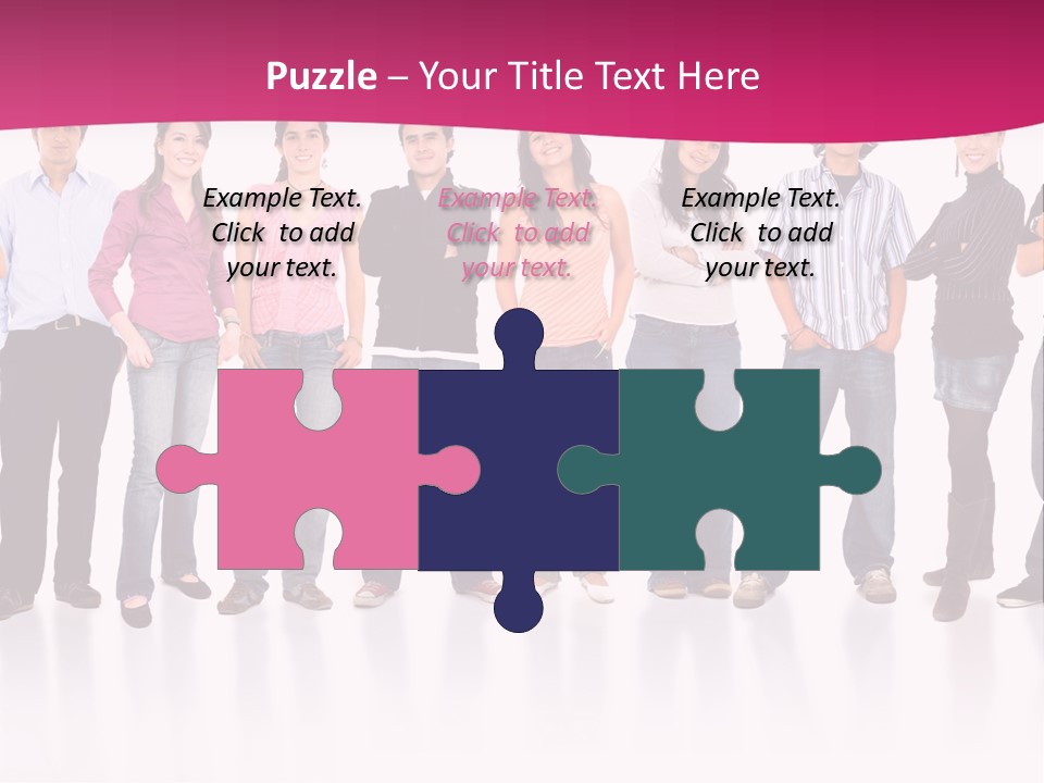 A Group Of People Standing Next To Each Other PowerPoint Template