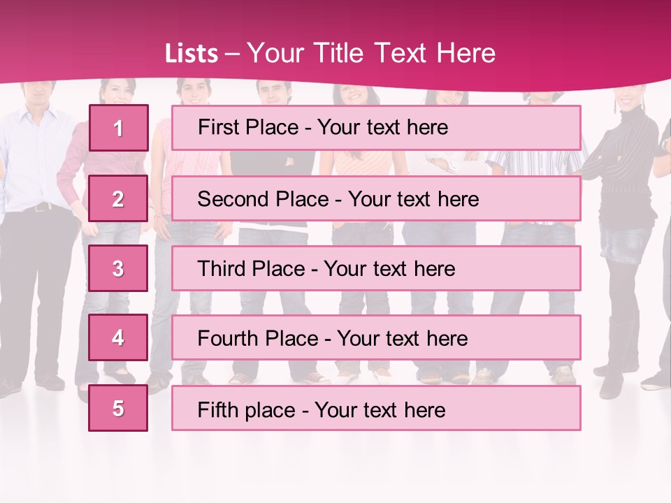 A Group Of People Standing Next To Each Other PowerPoint Template