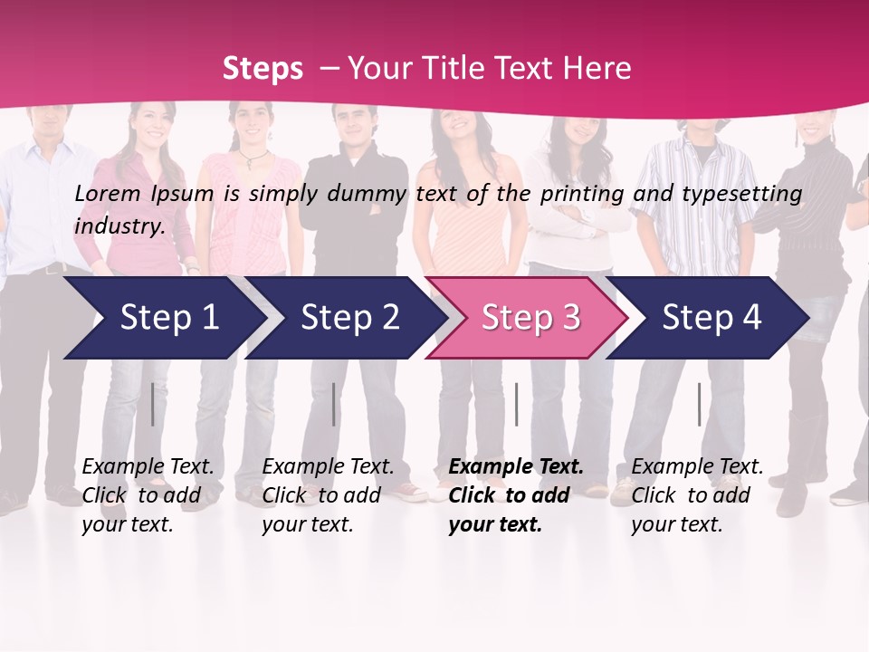 A Group Of People Standing Next To Each Other PowerPoint Template