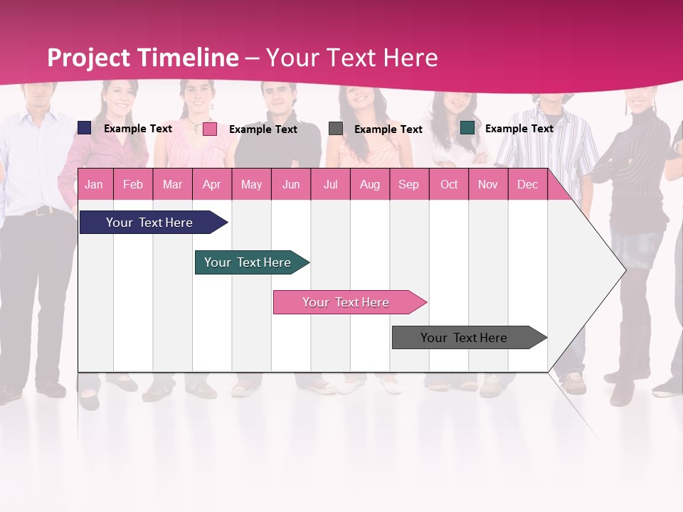 A Group Of People Standing Next To Each Other PowerPoint Template