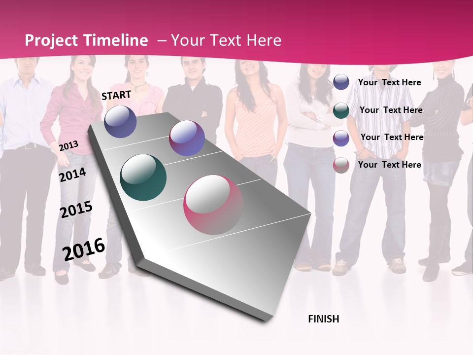 A Group Of People Standing Next To Each Other PowerPoint Template