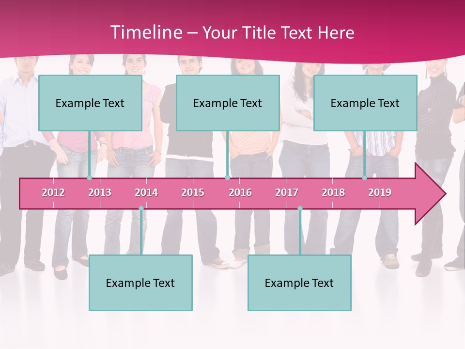A Group Of People Standing Next To Each Other PowerPoint Template