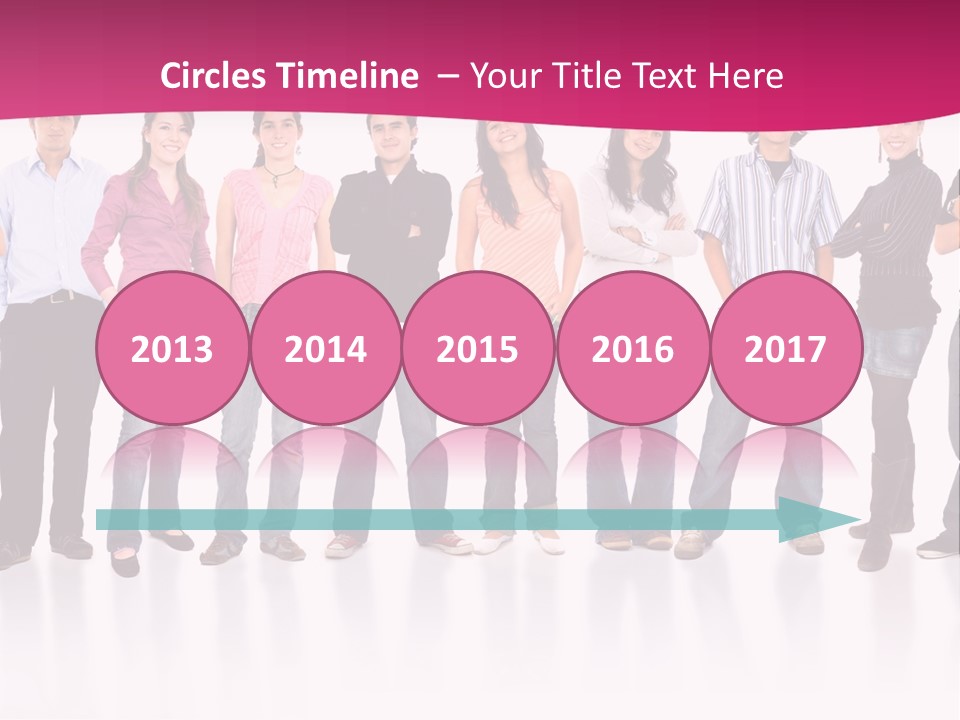 A Group Of People Standing Next To Each Other PowerPoint Template