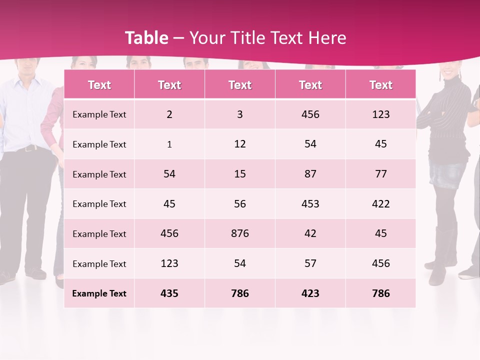 A Group Of People Standing Next To Each Other PowerPoint Template