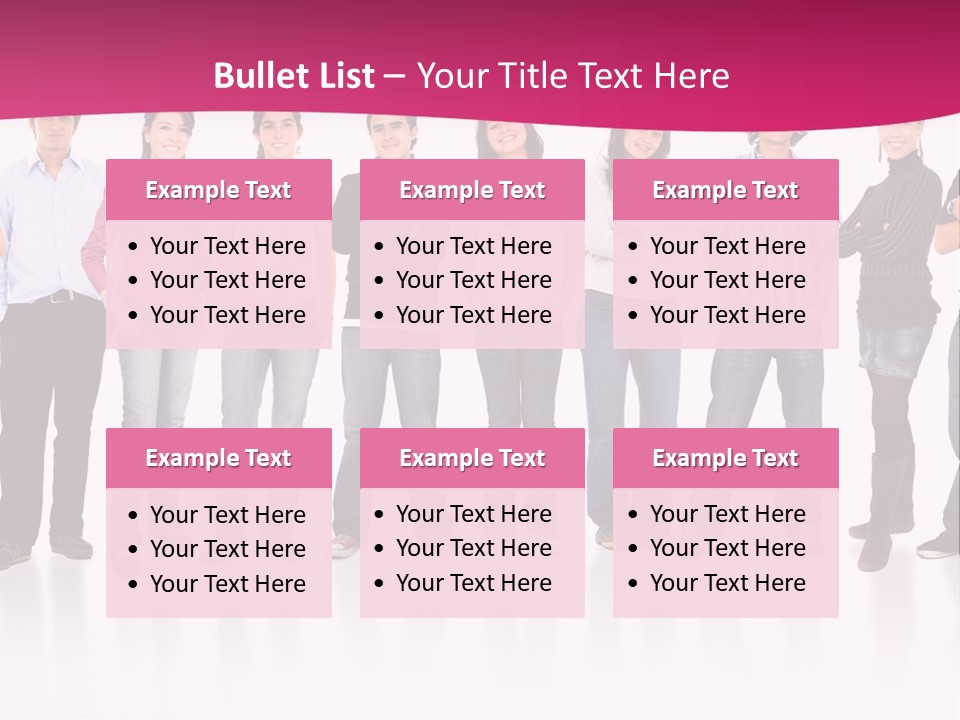A Group Of People Standing Next To Each Other PowerPoint Template