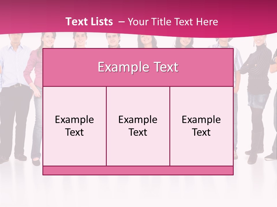 A Group Of People Standing Next To Each Other PowerPoint Template