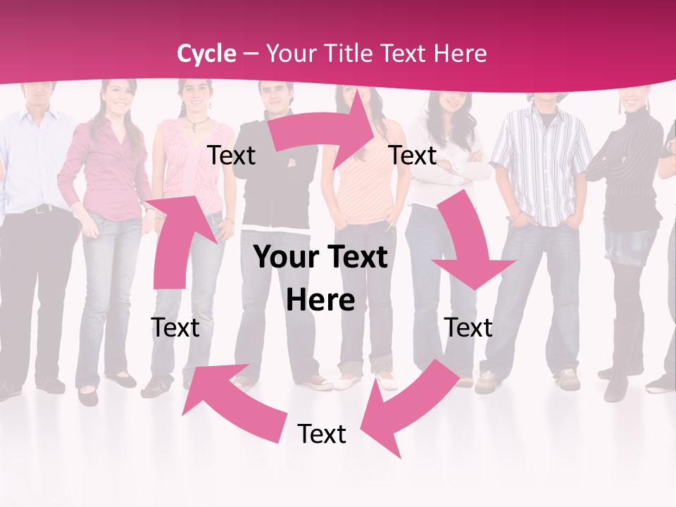 A Group Of People Standing Next To Each Other PowerPoint Template