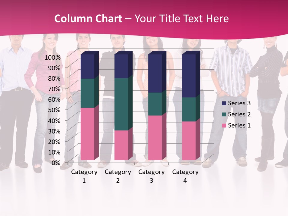 A Group Of People Standing Next To Each Other PowerPoint Template