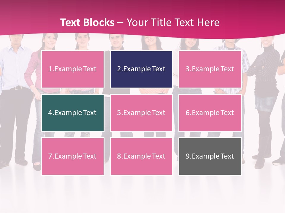 A Group Of People Standing Next To Each Other PowerPoint Template