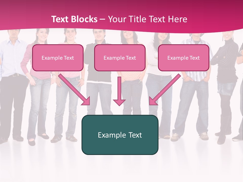 A Group Of People Standing Next To Each Other PowerPoint Template