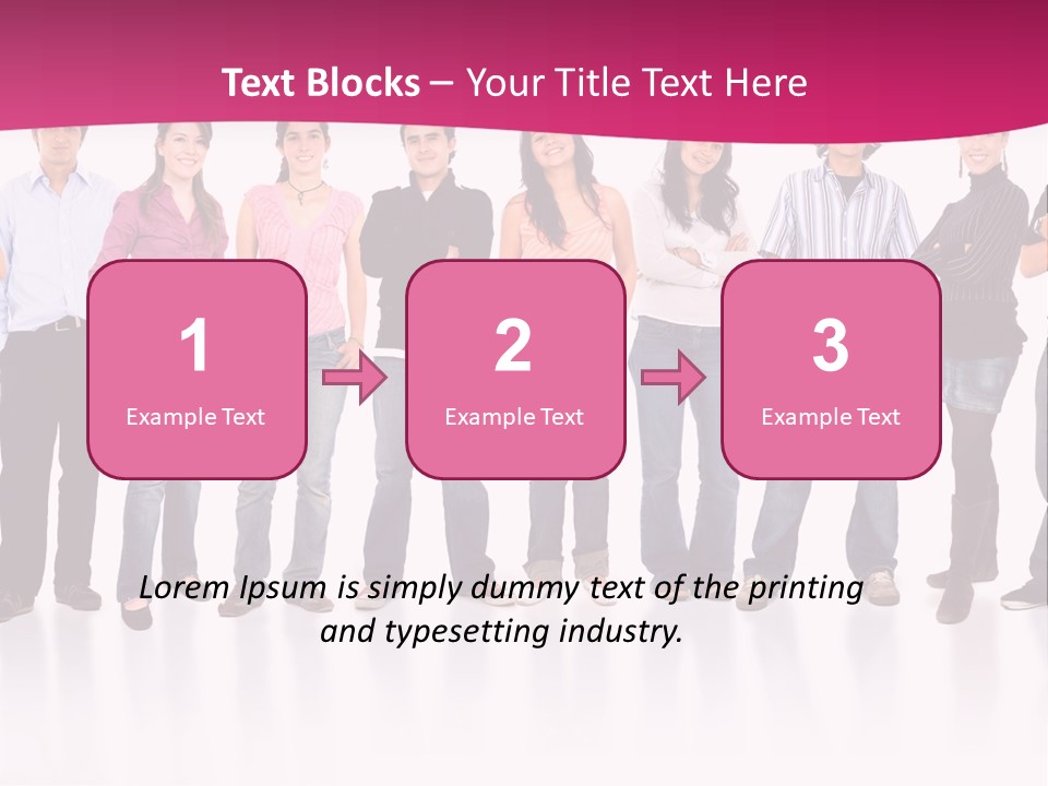 A Group Of People Standing Next To Each Other PowerPoint Template