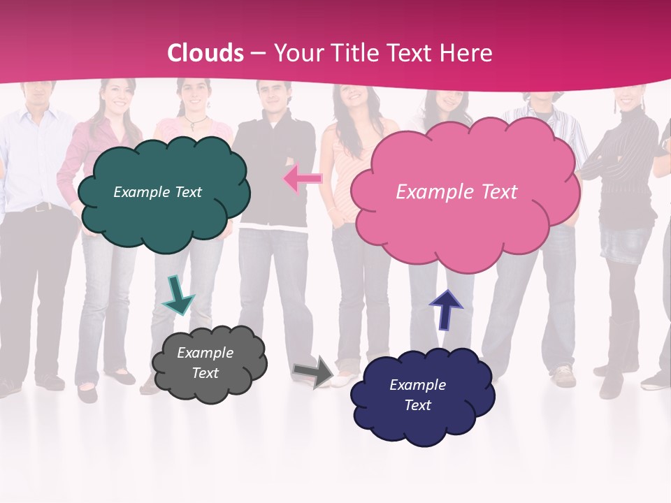 A Group Of People Standing Next To Each Other PowerPoint Template