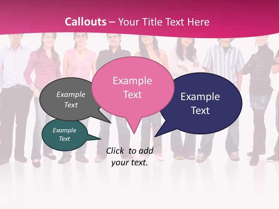 A Group Of People Standing Next To Each Other PowerPoint Template