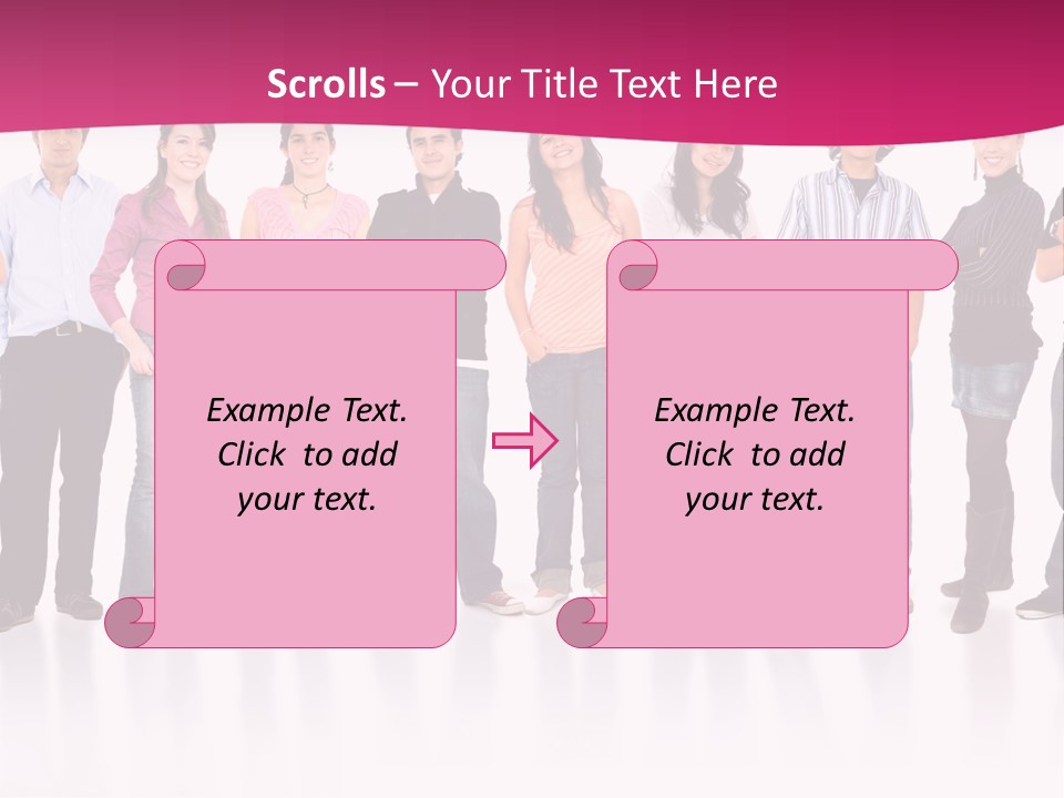 A Group Of People Standing Next To Each Other PowerPoint Template