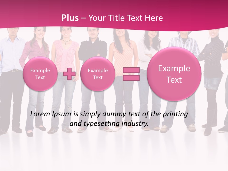 A Group Of People Standing Next To Each Other PowerPoint Template