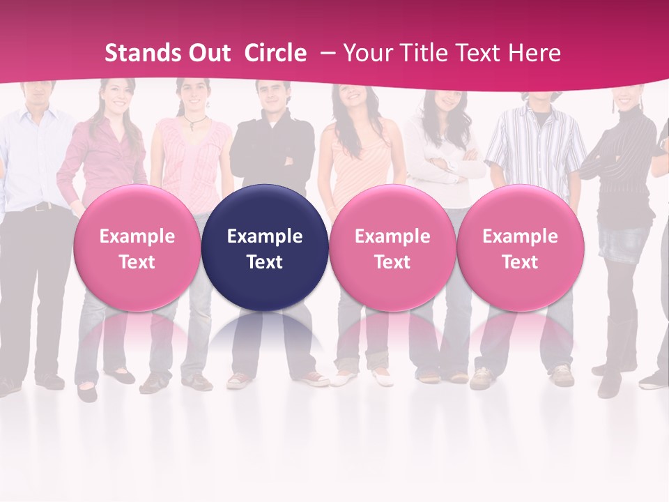 A Group Of People Standing Next To Each Other PowerPoint Template