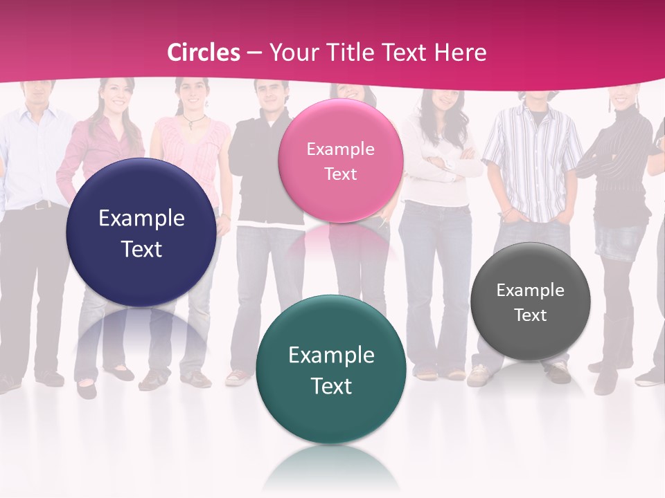 A Group Of People Standing Next To Each Other PowerPoint Template