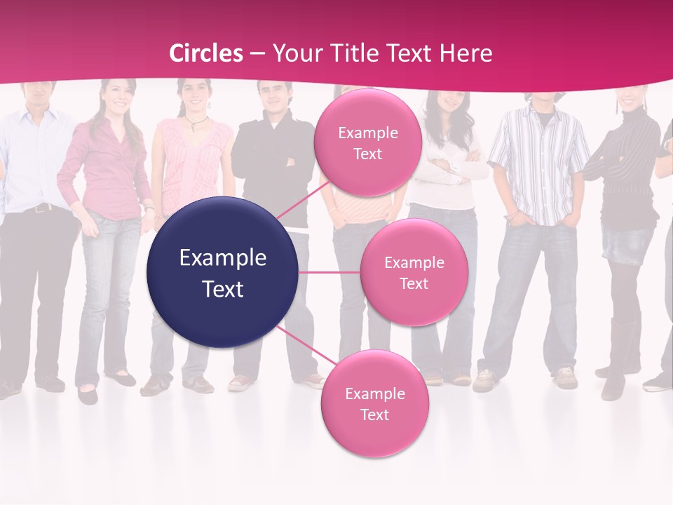 A Group Of People Standing Next To Each Other PowerPoint Template