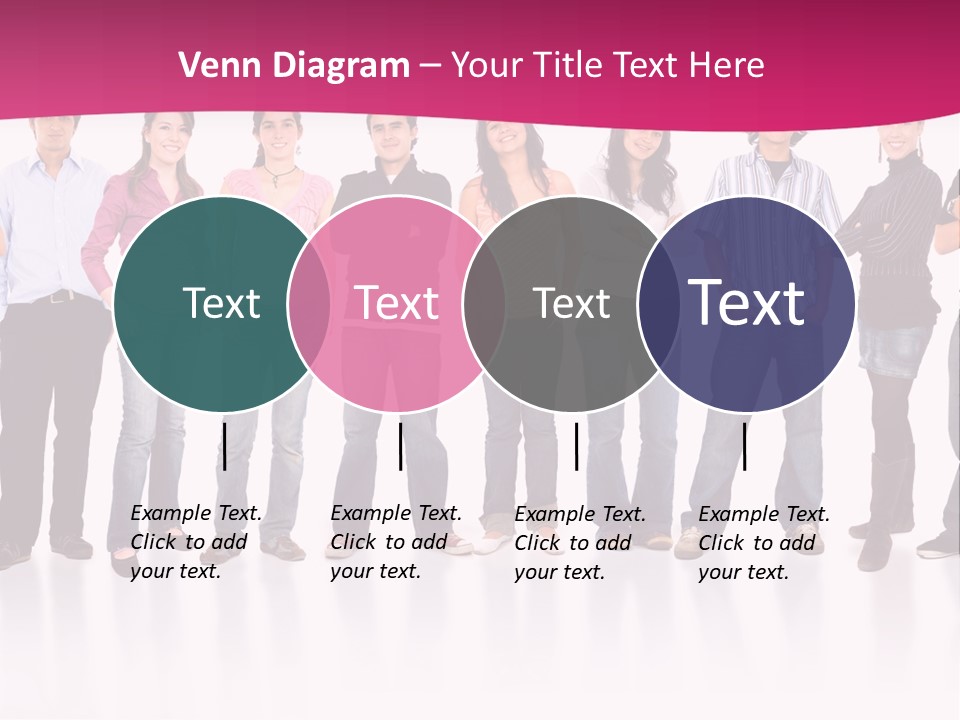 A Group Of People Standing Next To Each Other PowerPoint Template