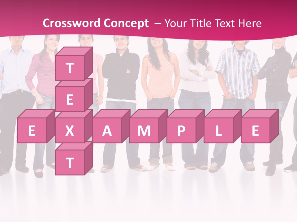 A Group Of People Standing Next To Each Other PowerPoint Template