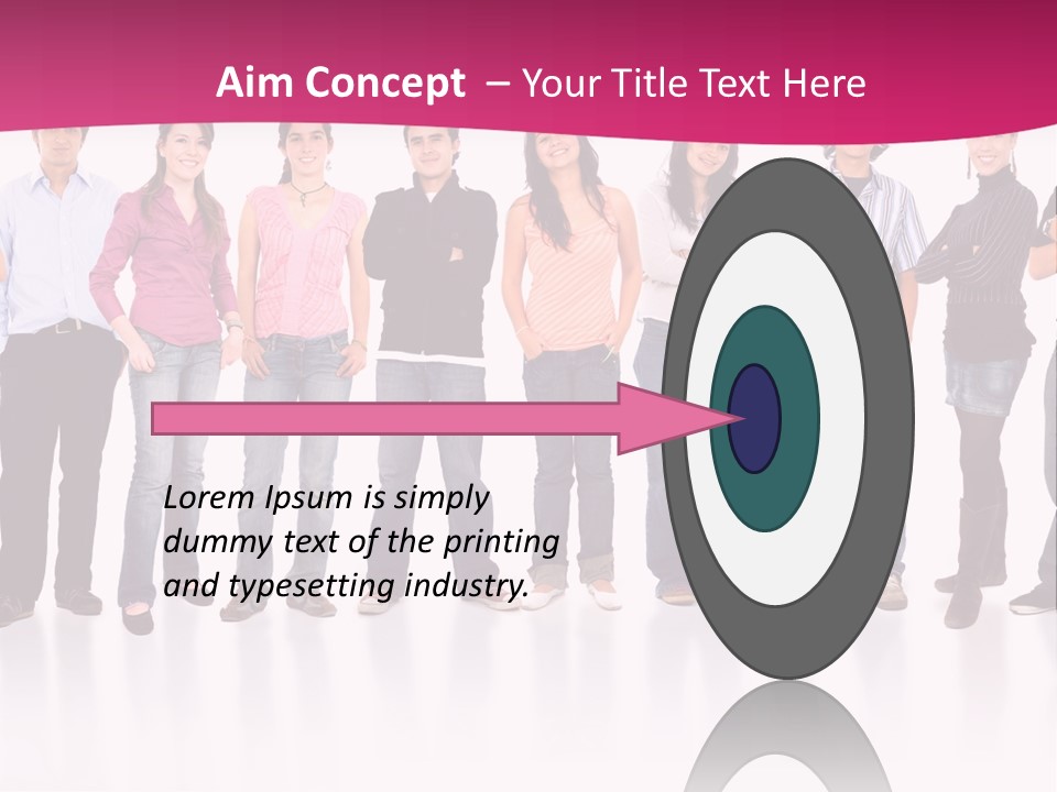 A Group Of People Standing Next To Each Other PowerPoint Template