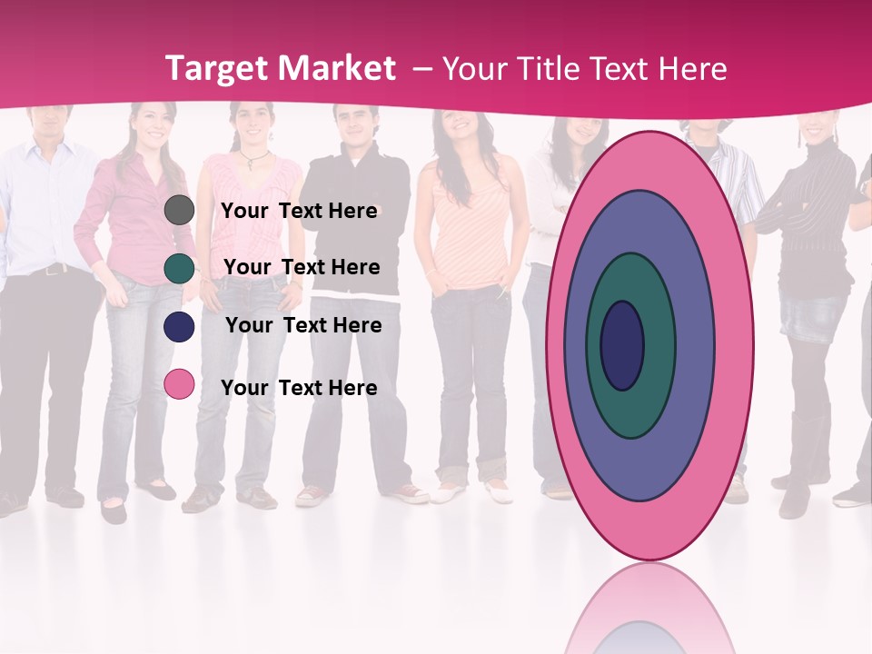 A Group Of People Standing Next To Each Other PowerPoint Template