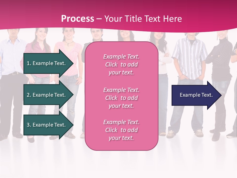 A Group Of People Standing Next To Each Other PowerPoint Template