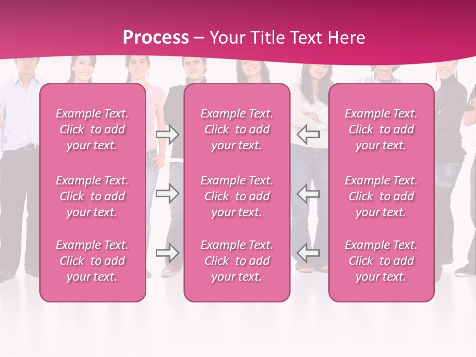 A Group Of People Standing Next To Each Other PowerPoint Template