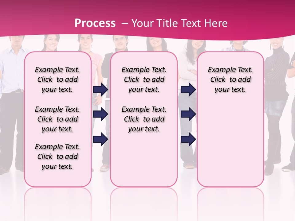 A Group Of People Standing Next To Each Other PowerPoint Template