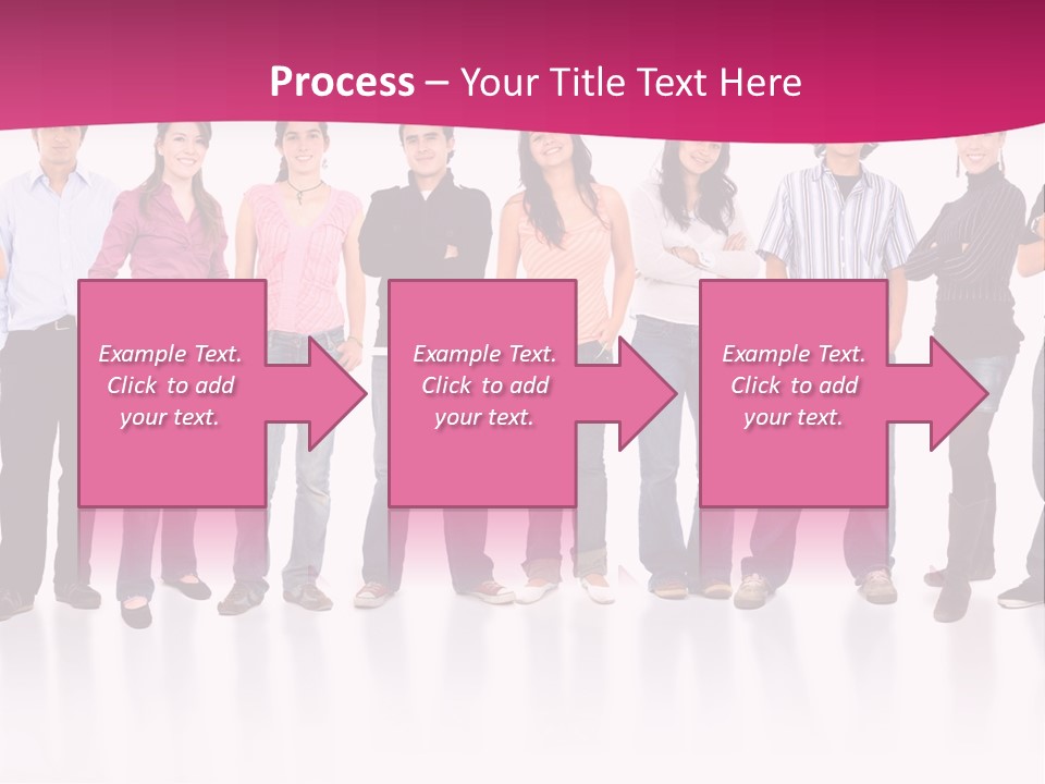 A Group Of People Standing Next To Each Other PowerPoint Template