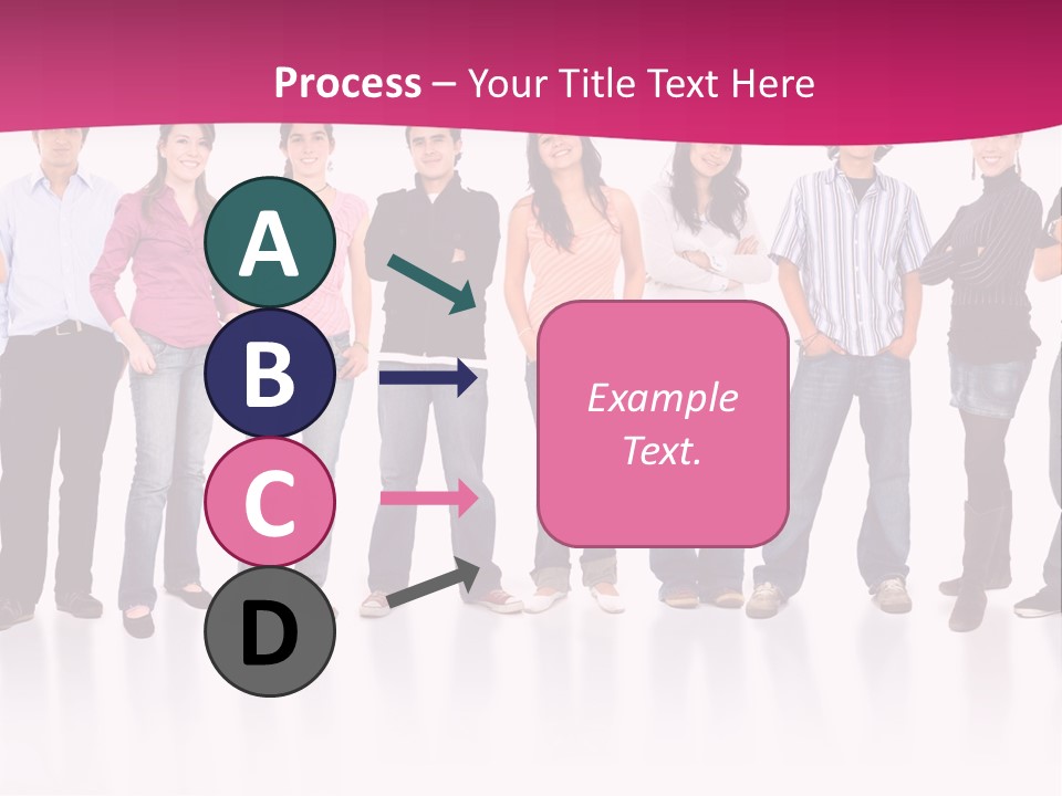 A Group Of People Standing Next To Each Other PowerPoint Template