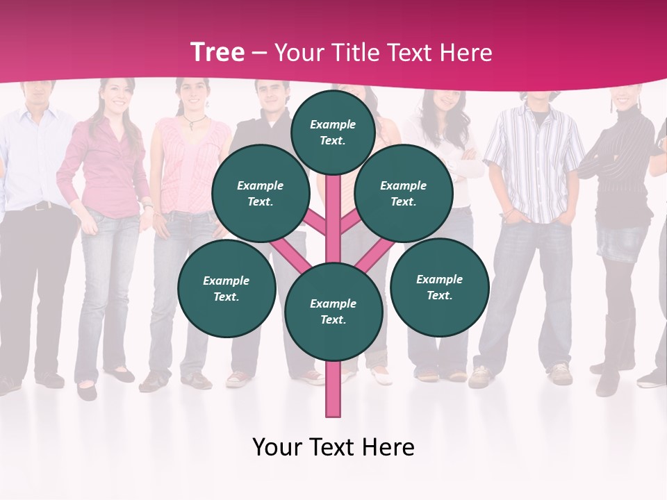 A Group Of People Standing Next To Each Other PowerPoint Template