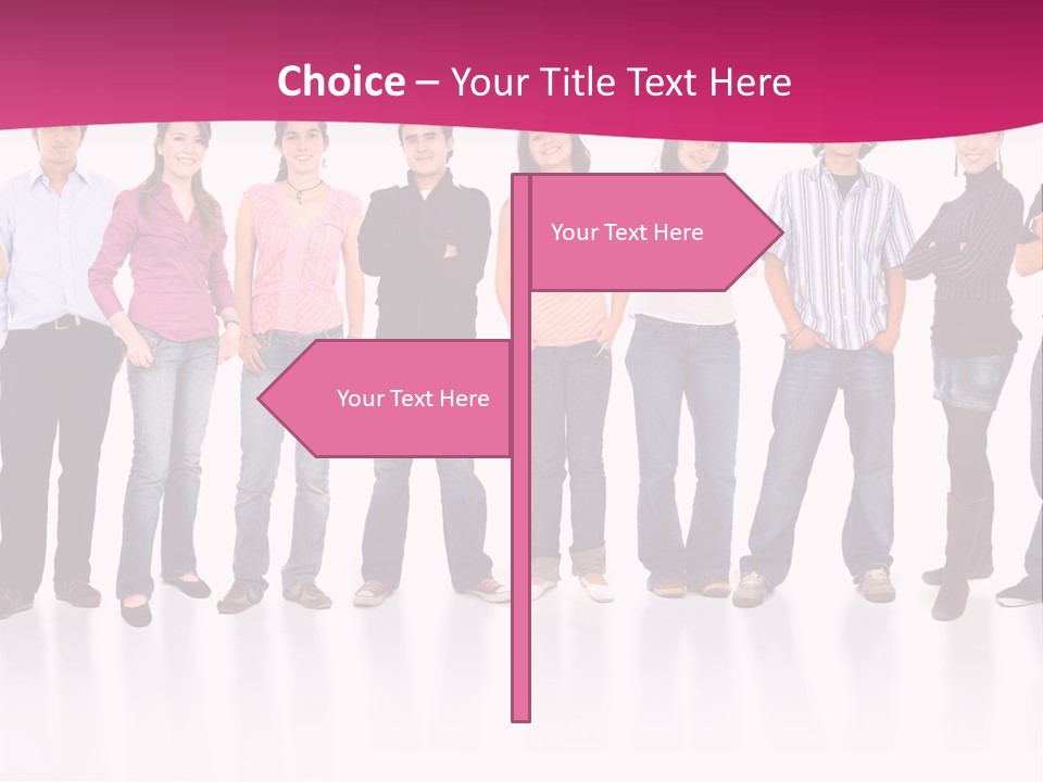 A Group Of People Standing Next To Each Other PowerPoint Template