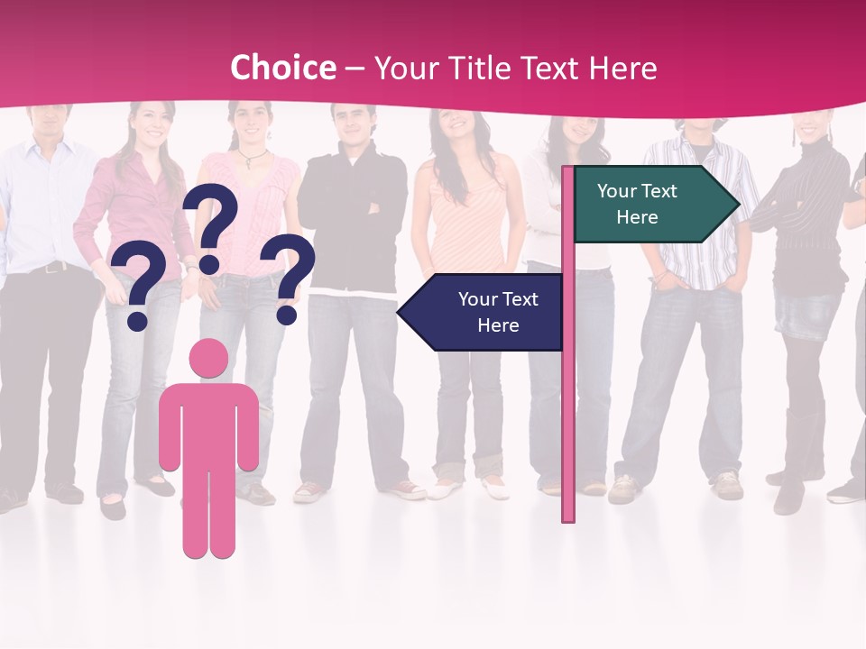 A Group Of People Standing Next To Each Other PowerPoint Template