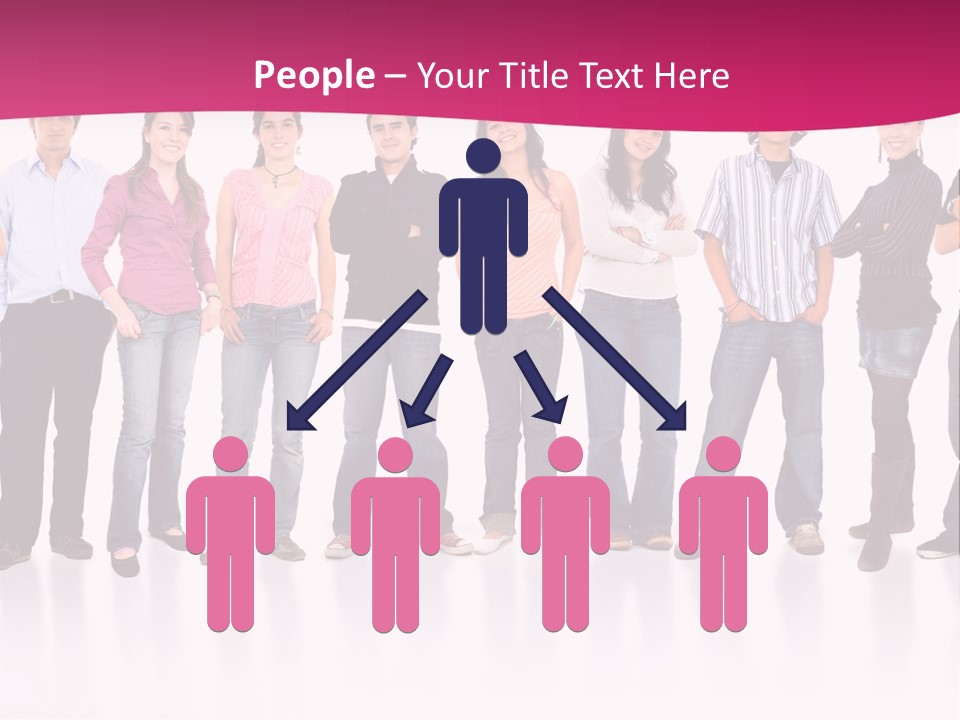 A Group Of People Standing Next To Each Other PowerPoint Template