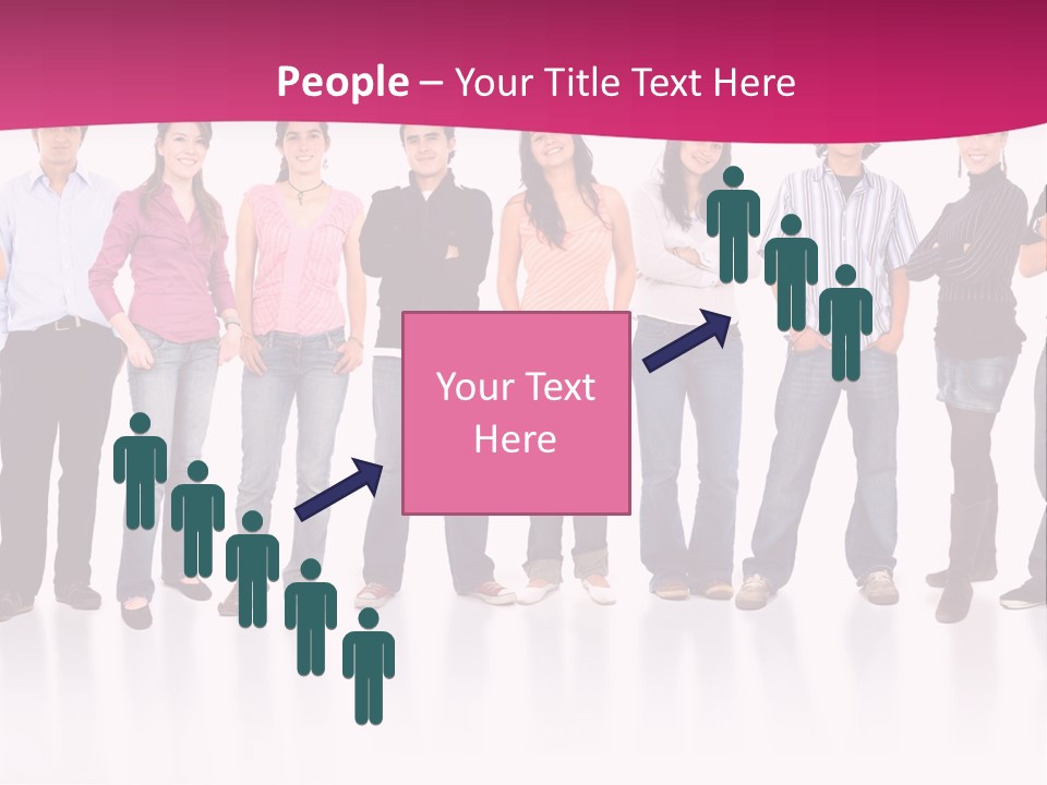A Group Of People Standing Next To Each Other PowerPoint Template